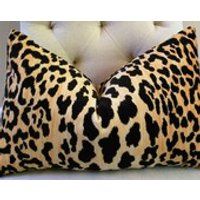 Leopard Cheetah Velvet Lumbar Pillow Cover Braemore Jamil  13x20 13x22 14x20 14x22 14x26 14x30 14x36 16x26 16x36 | Etsy (US)