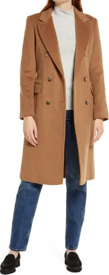Double Breasted Wool Blend Coat | Nordstrom