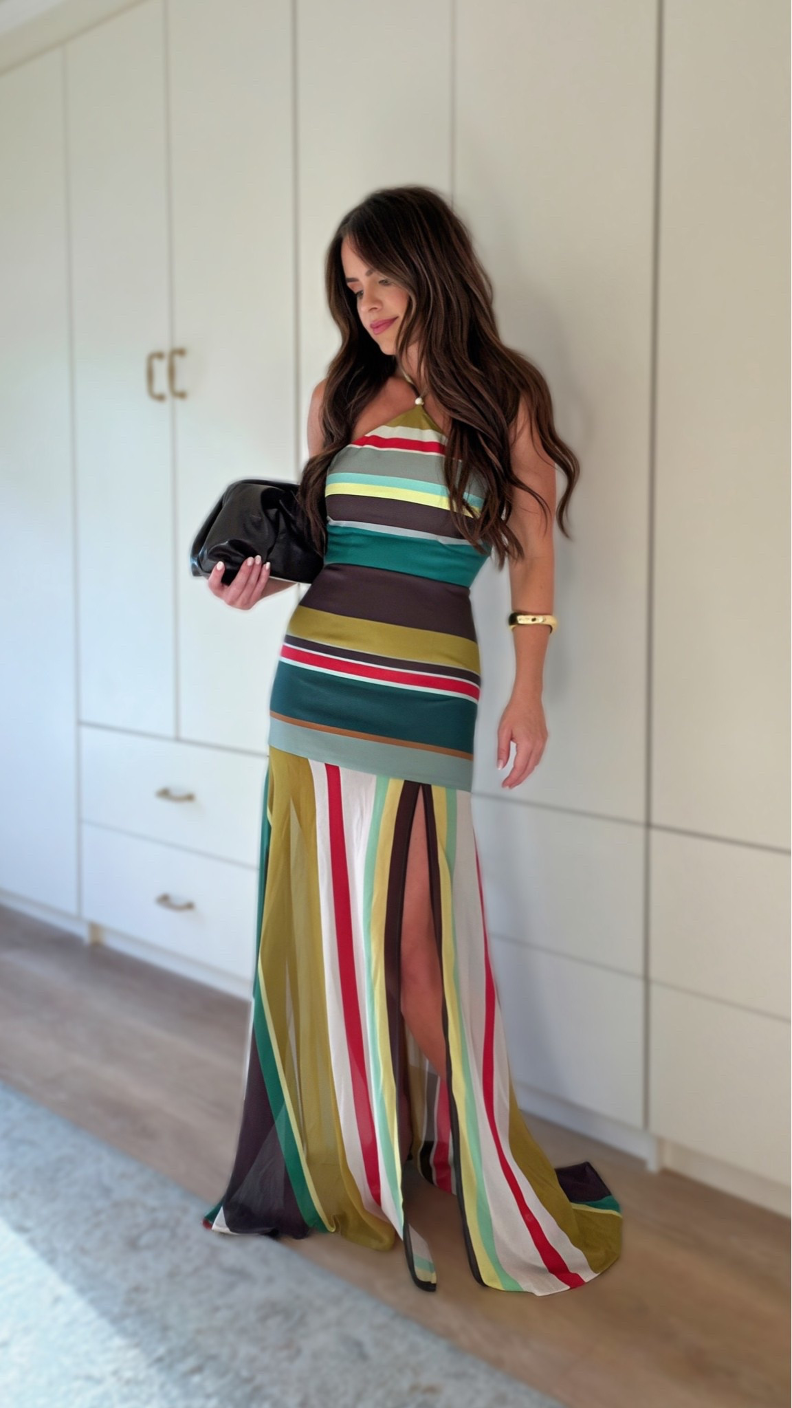 This @Amazon dress is such a fun statement piece for summer vacations, resort dinners, weddings, and special events. I love the colorful striped print, flattering strapless neckline, and flowy maxi silhouette. I’m wearing the XS, but I would recommend sizing up to a Small for a better fit. If you’re between sizes, definitely go up one size.

Amazon maxi dress • Strapless summer dress • Colorful striped dress • Resort vacation outfit • Wedding guest dress