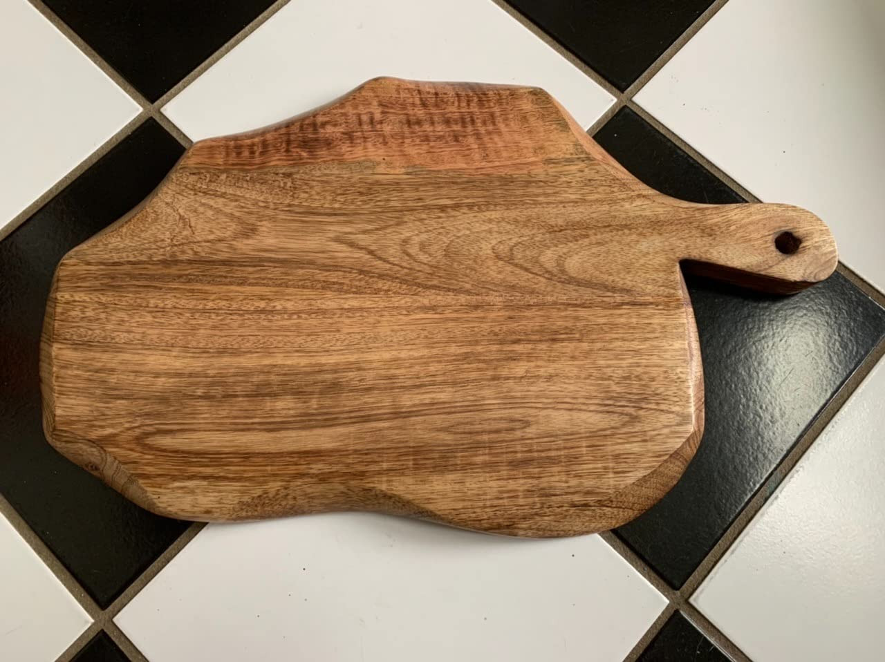 GoCraft Wooden Cutting Board with Handle | Mango Wood Leaf Shape | Chopping, Prep, Serve Board | ... | Amazon (US)