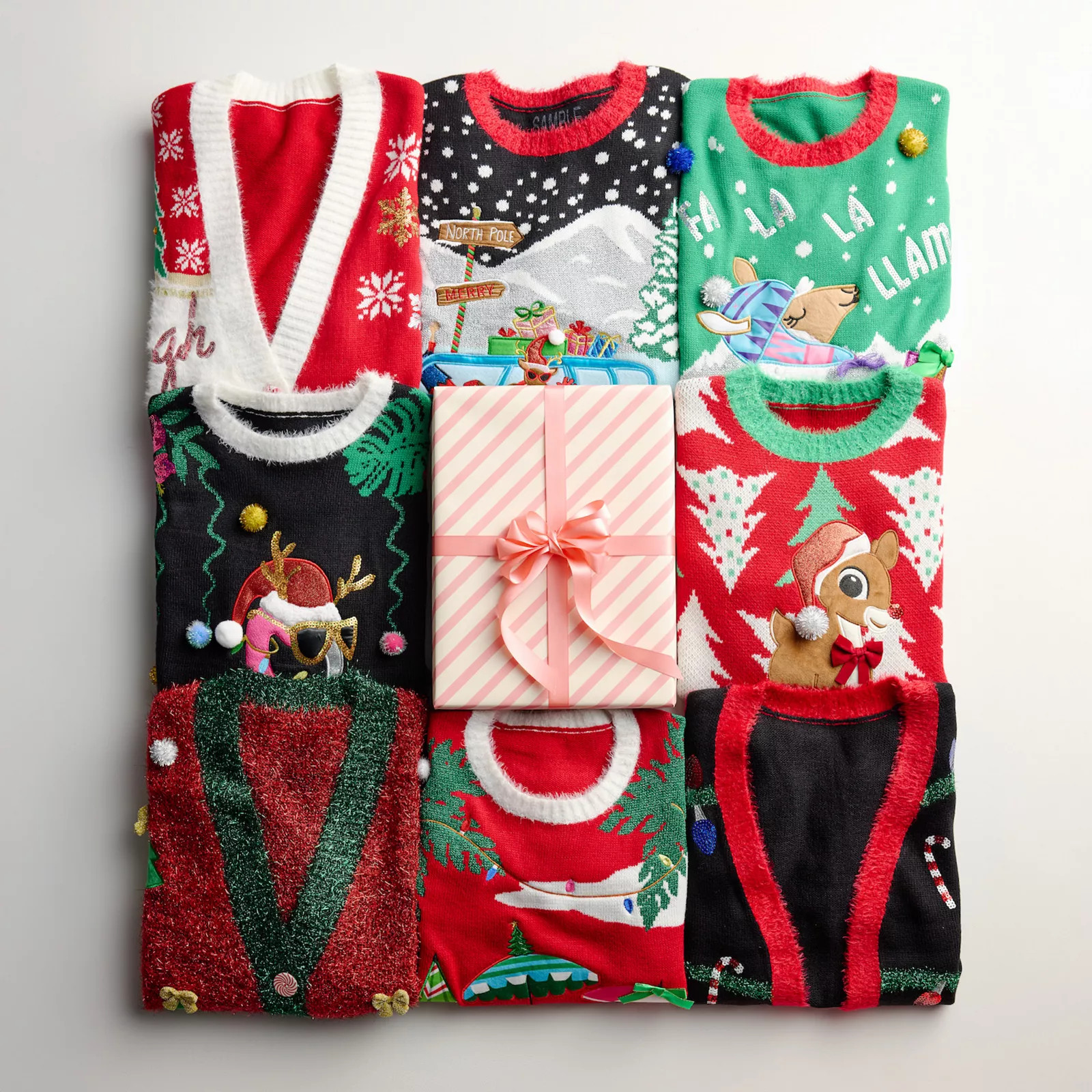 Women's Jollidays Long Sleeve Holiday Crewneck Sweater | Kohl's