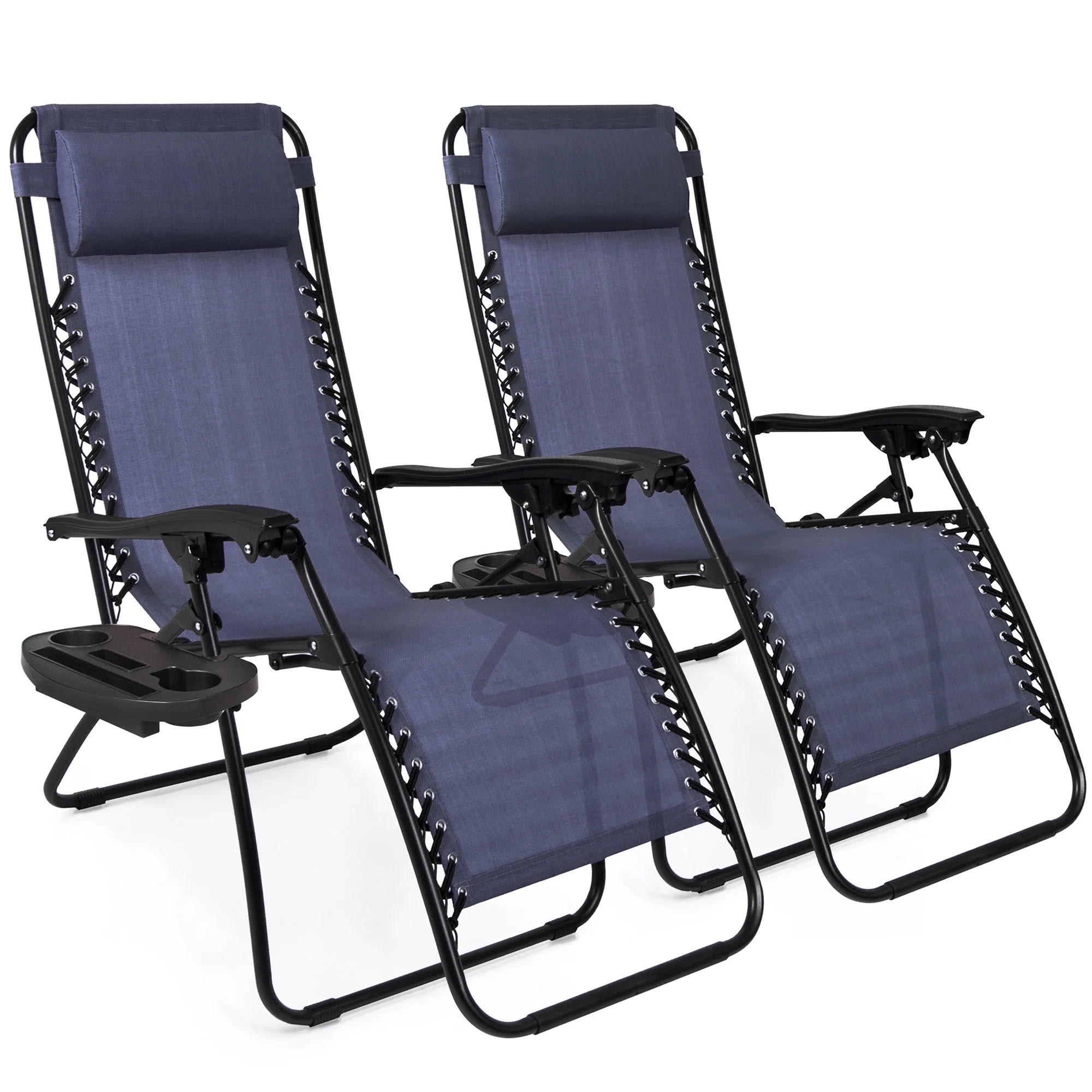 Best Choice Products Set of 2 Adjustable Zero Gravity Lounge Chair Recliners for Patio, Pool w/ C... | Walmart (US)