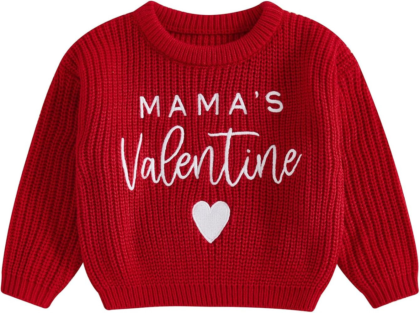 Thorn Tree My First Valentines Day Baby Boy Girl Outfit Knit Sweater Newborn Infant Sweatshirt Lo... | Amazon (US)