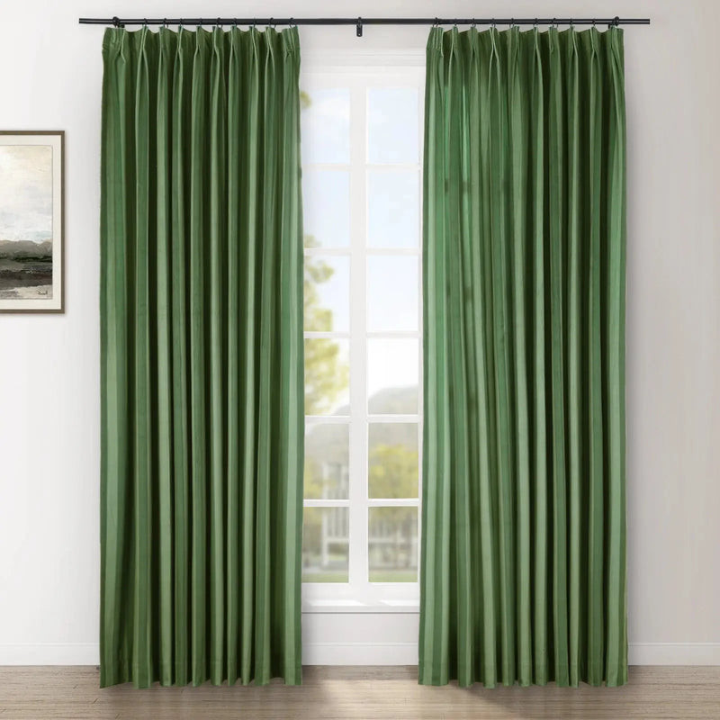 Amy Switzer Printed Velvet Pleated Drapery | TWOPAGES