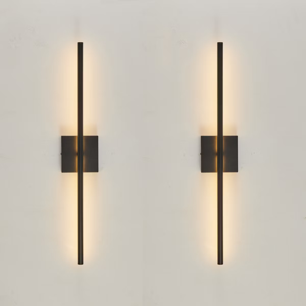 Bella Depot 2 Modern Black LED Wall Sconce with Remote | Target