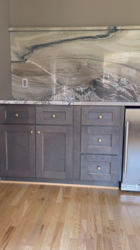 Our DIY wet bar is almost finished! We are styling this room with a vintage-modern twist so opted for vintage inspired, unlacquered brass knobs  

#LTKhome #LTKFind #LTKfamily