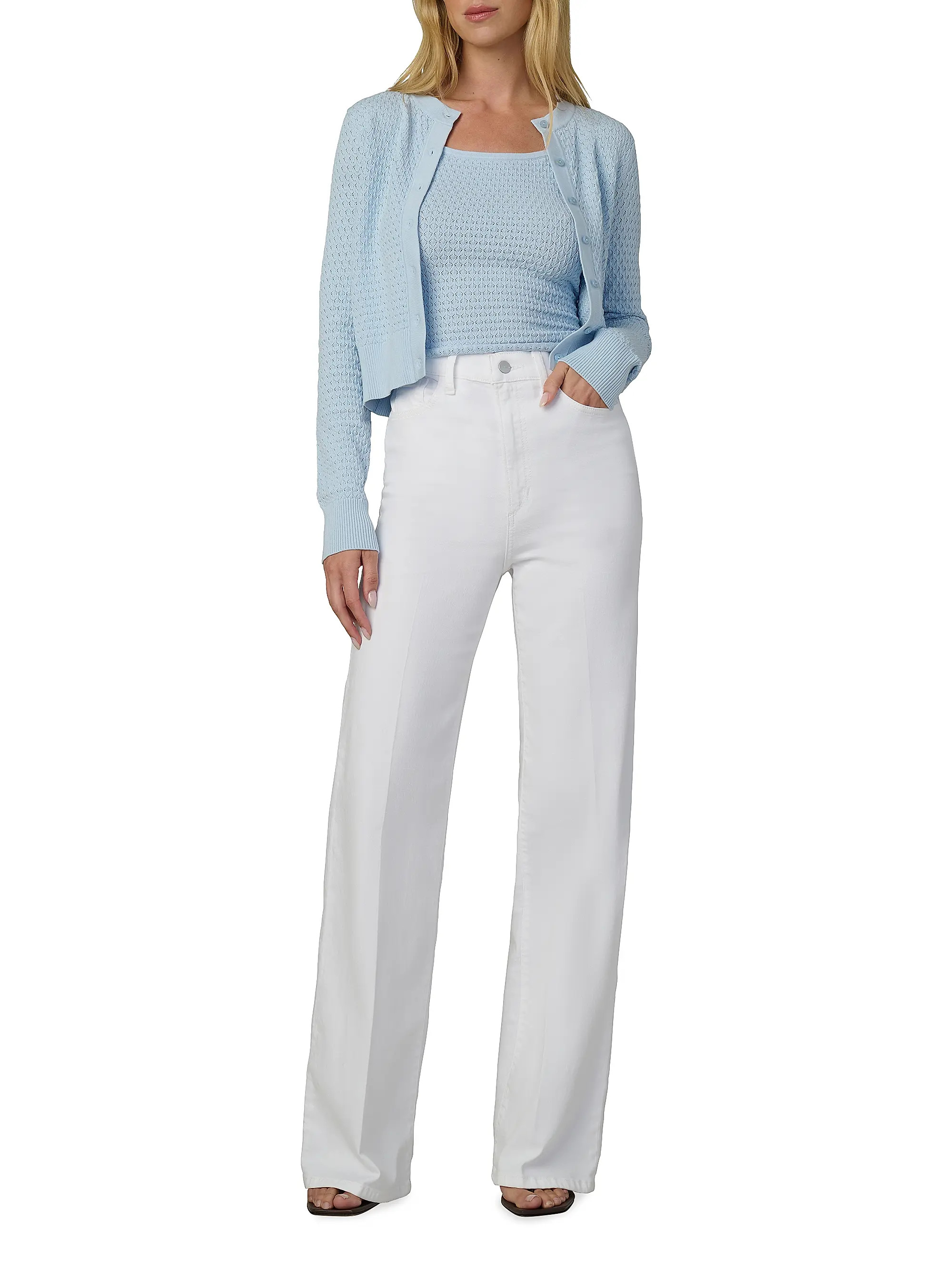 Dani Pointelle-Knit Cardigan | Saks Fifth Avenue