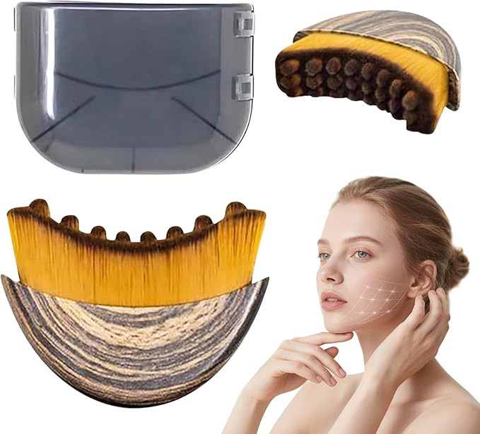 Lymphatic Contour Face Brush,Contour Face Brush for Lymphatic Drainage,Dry Lymphatic Drainage Mas... | Amazon (US)