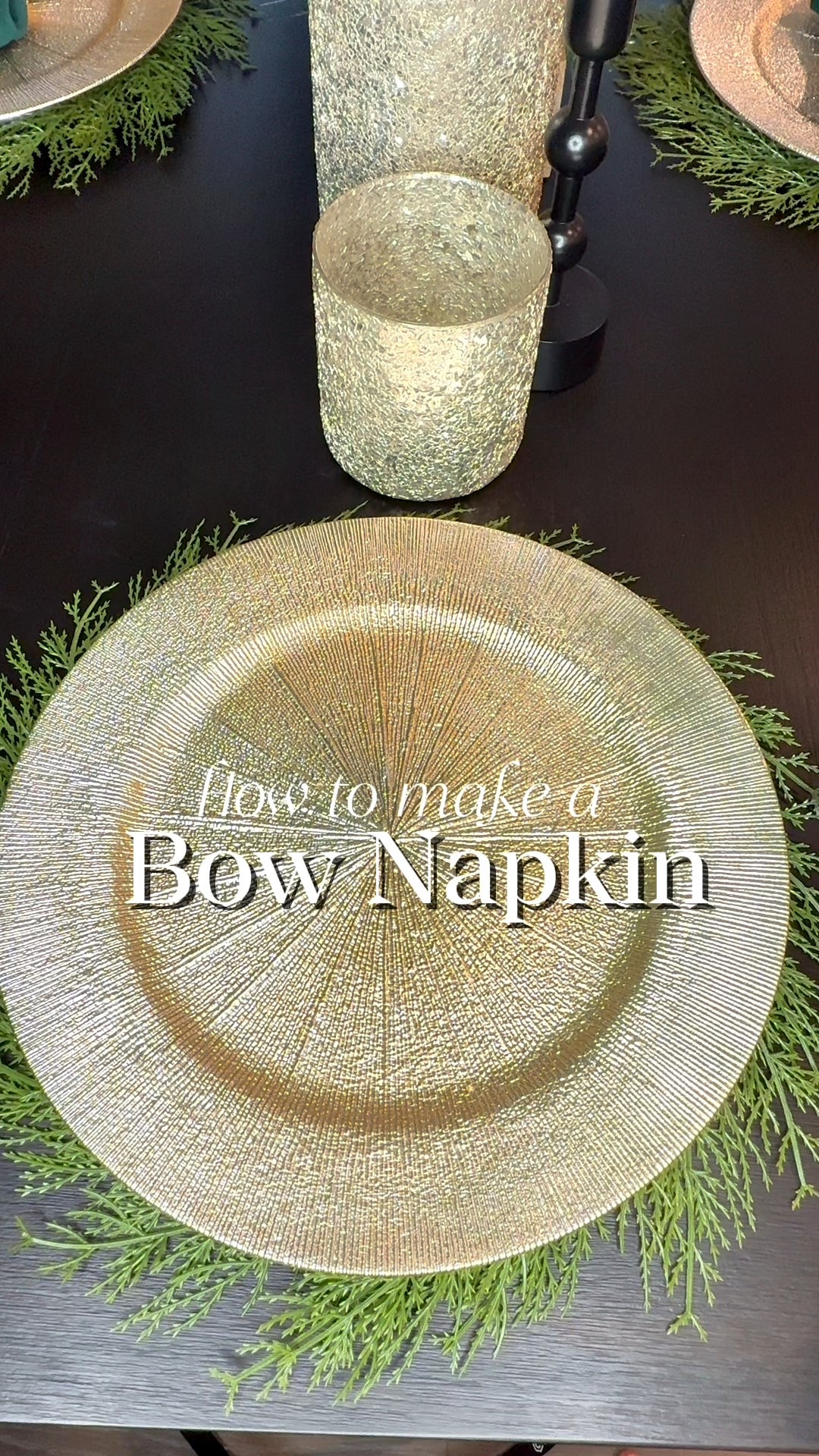 How to make a bow napkin for for the holidays! 

#LTKHoliday #LTKSeasonal #LTKHome
