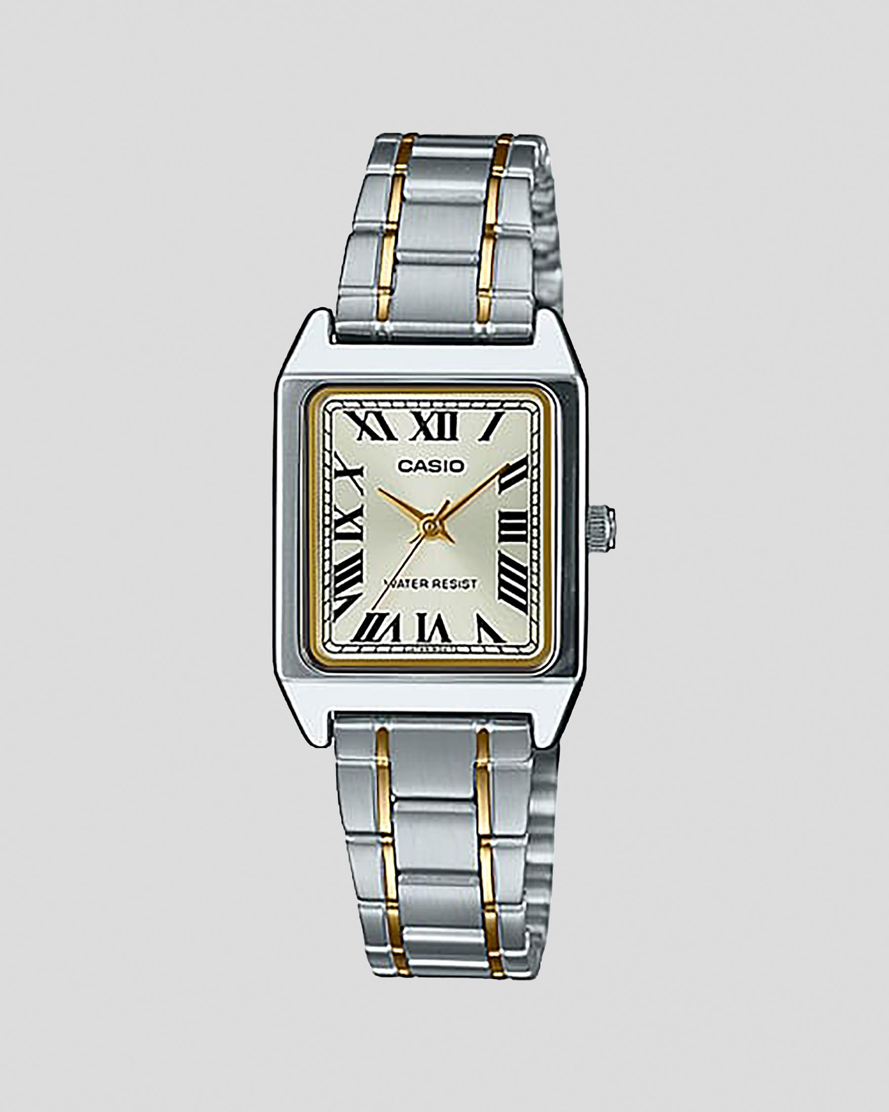 Casio Women's Ltpv007Sg-9B Watch in Silver/Gold | City Beach (US)