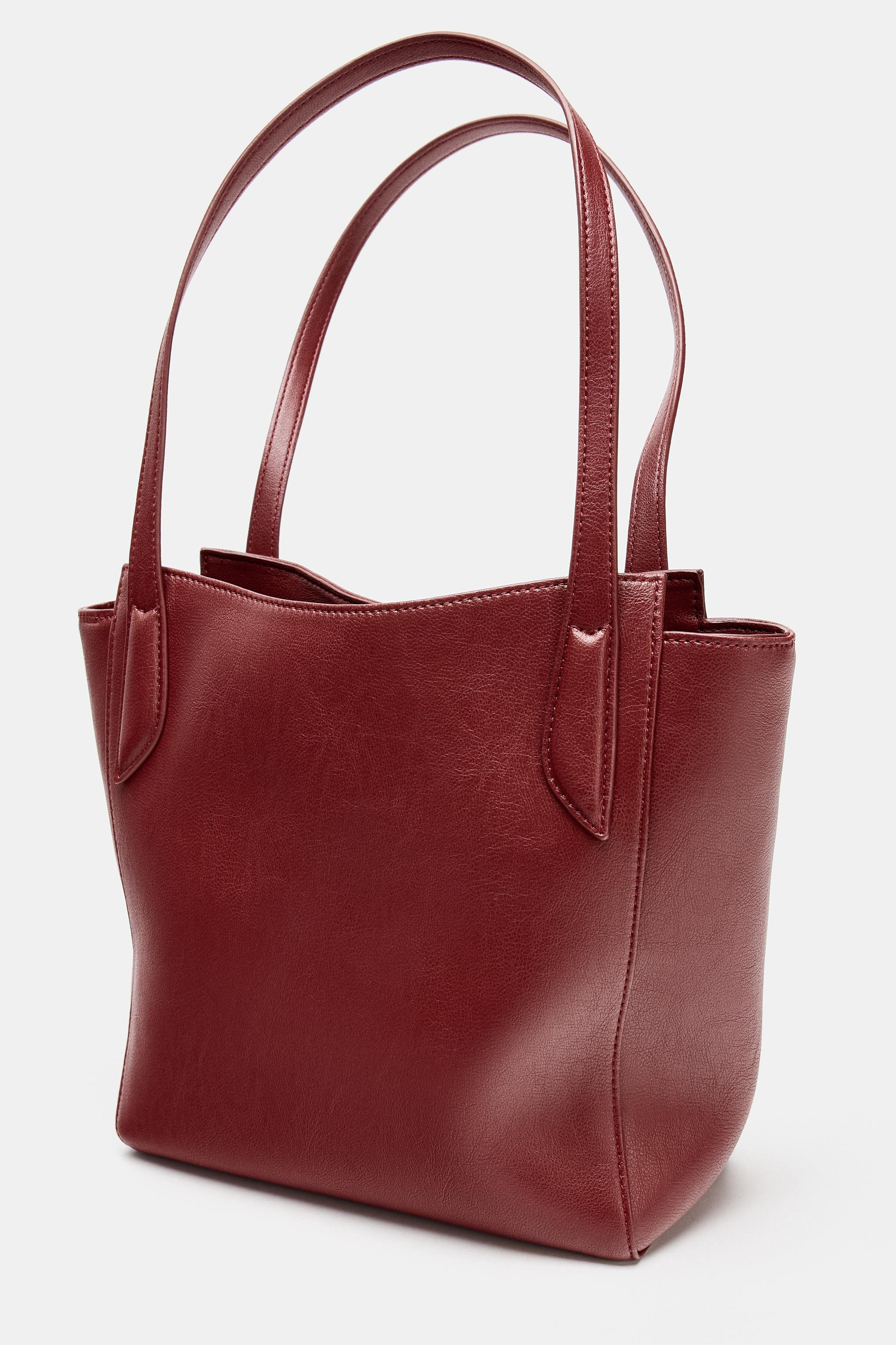MINI TOTE BAG WITH STITCHED STRAPS | Zara US