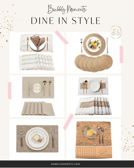 Dine in Style with Amazon's Chic Placemats Collection! Elevate your dining experience with these elegant and versatile placemats. Perfect for everyday meals or special occasions, these top-rated finds add a touch of sophistication to any table setting. Shop now and transform your dining table! 🍽️✨ #AmazonHome #DiningInStyle #TableDecor #Placemats #HomeDecor #DiningEssentials #ElegantDining #TableSetting #AmazonFinds #ChicHome #DiningRoomDecor #LTKhome #LTKstyletip #LTKsalealert

#LTKhome #LTKstyletip #LTKfamily