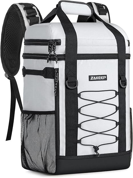 Cooler Backpack, 36 Cans Multifunctional Leakproof Cooler Backpack with Padded Top Handle, Mesh P... | Amazon (US)