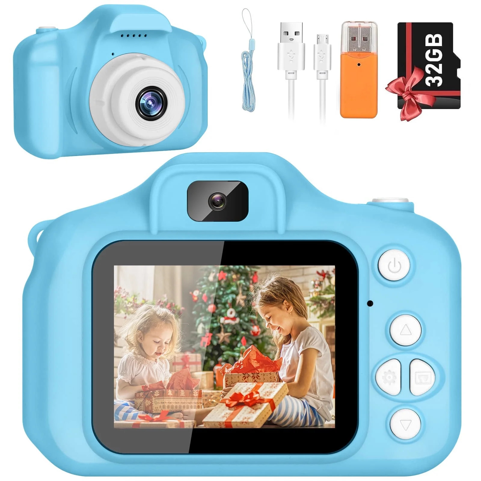 PayUSD Kids Camera 1080p HD Digital Video Camera for Kids 32gb Sd Card Mini Rechargeable Toddler ... | Walmart (US)