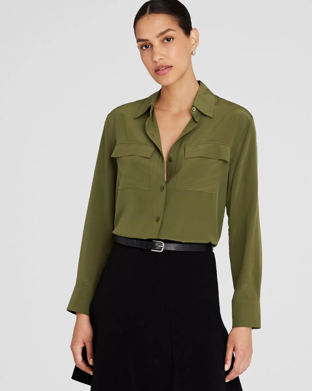 Silk Utility Shirt | Club Monaco (Global)