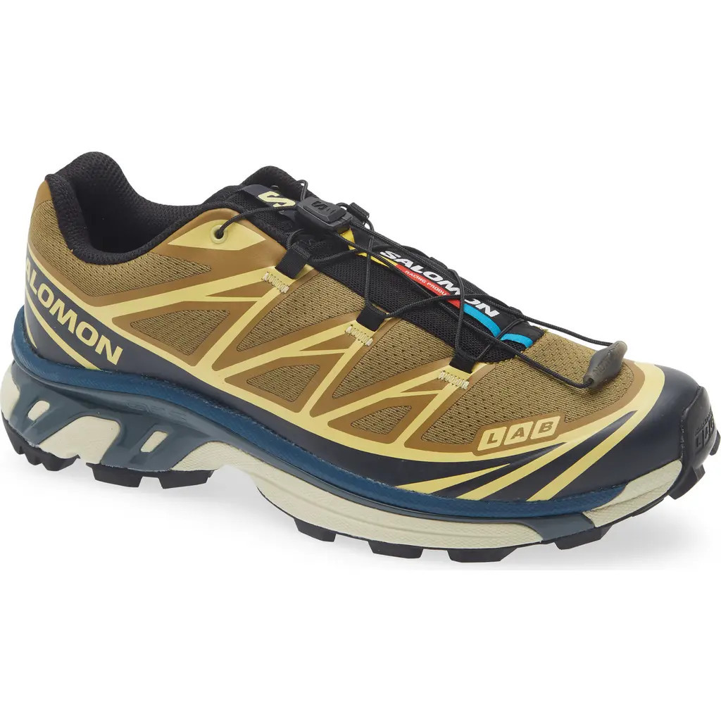 Salomon Gender Inclusive XT-6 Sneaker in Brilliant Olive/dark Navy at Nordstrom, Size 11.5 | Nordstrom