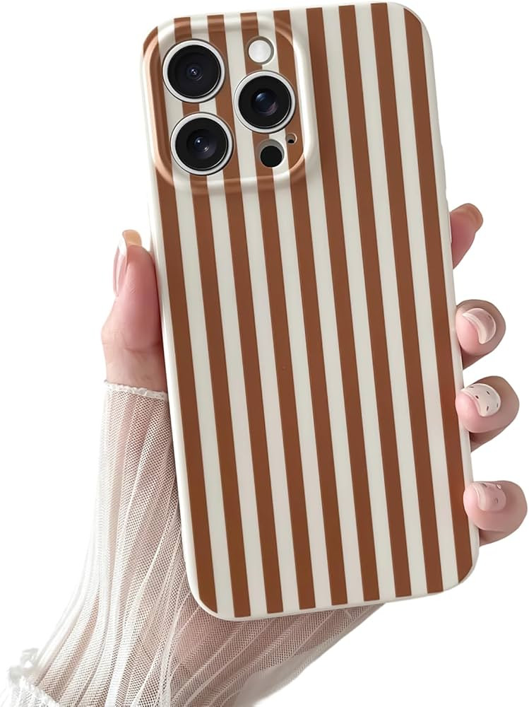 Skyseaco for iPhone 13 Pro Max Case Cute Aesthetic Striped Phone Case for Women Girl Trendy Soft ... | Amazon (US)