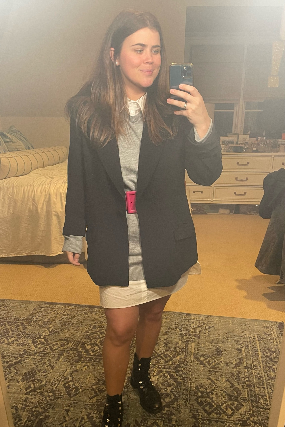 My work staple dress comes in multiple colors! I own two, a large in the black and a XL in the grey  

#LTKstyletip #LTKworkwear #LTKunder100