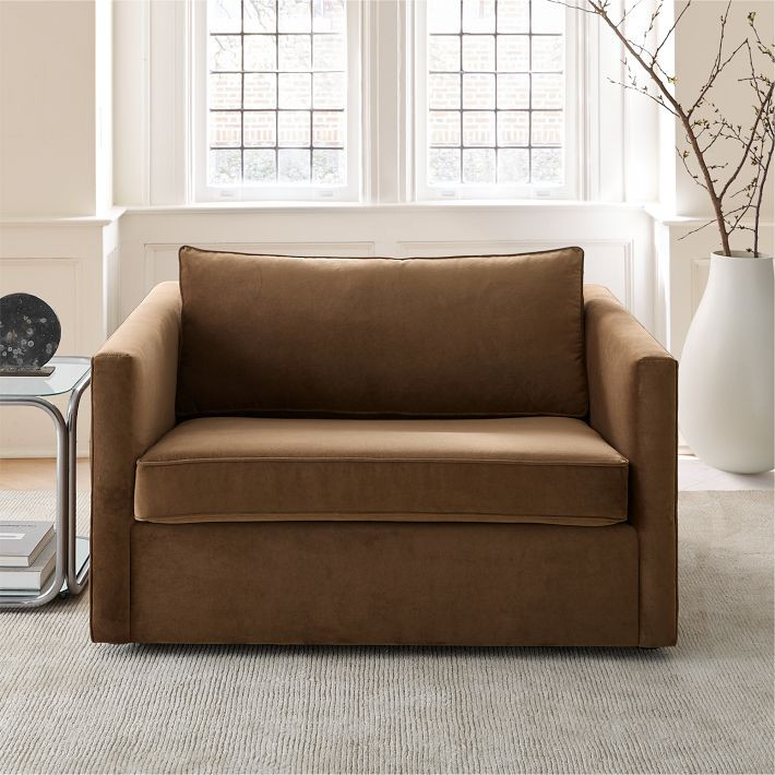 Harris Twin Sleeper Apartment Loveseat (50") | West Elm (US)
