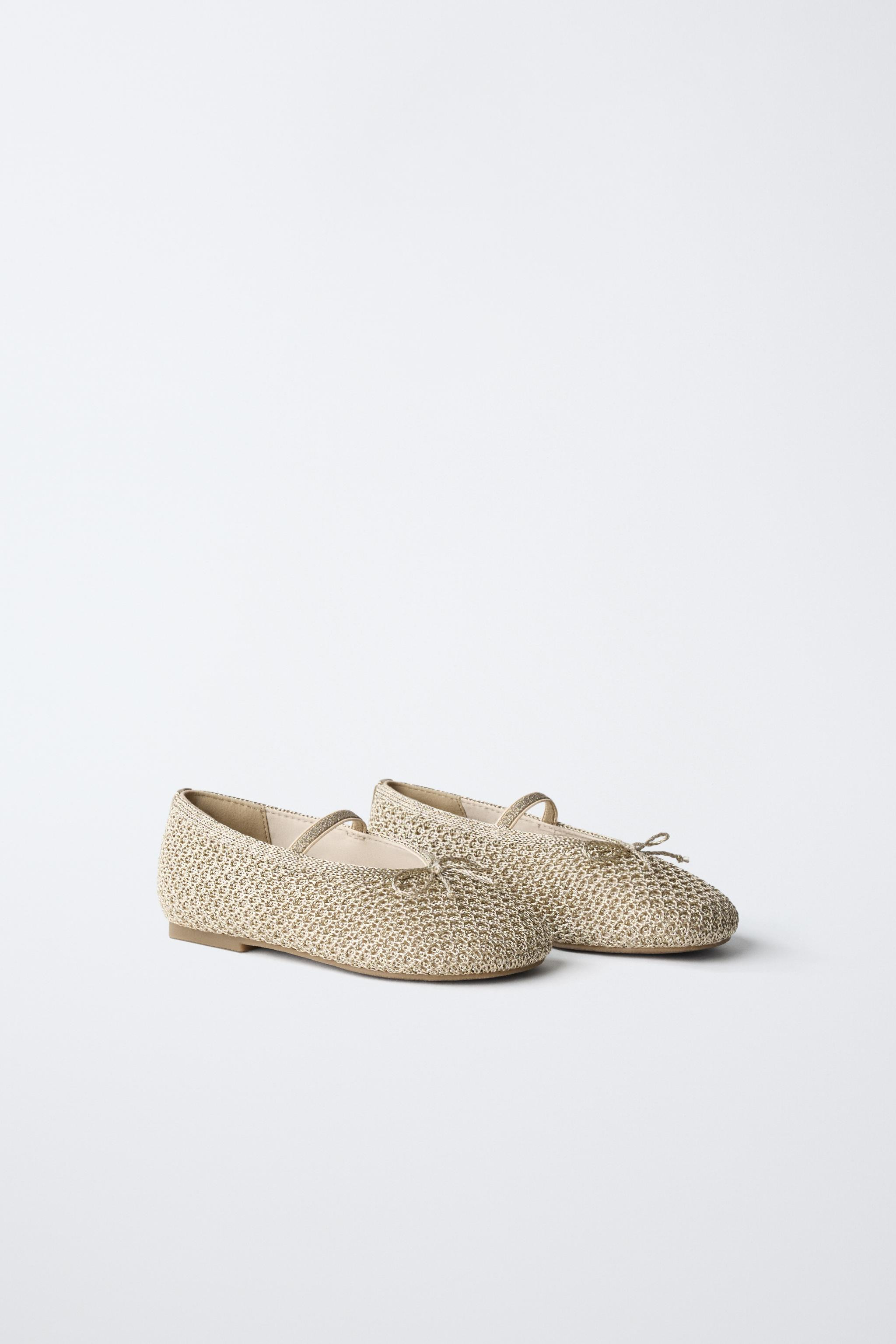 CROCHET BALLET FLATS | Zara US