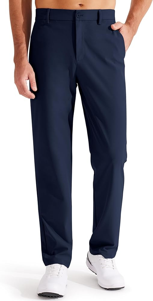 Libin Men's Golf Pants Classic Fit Flat Front Work Dress Pants 29" 31" 33" Stretch Casual Pants L... | Amazon (US)