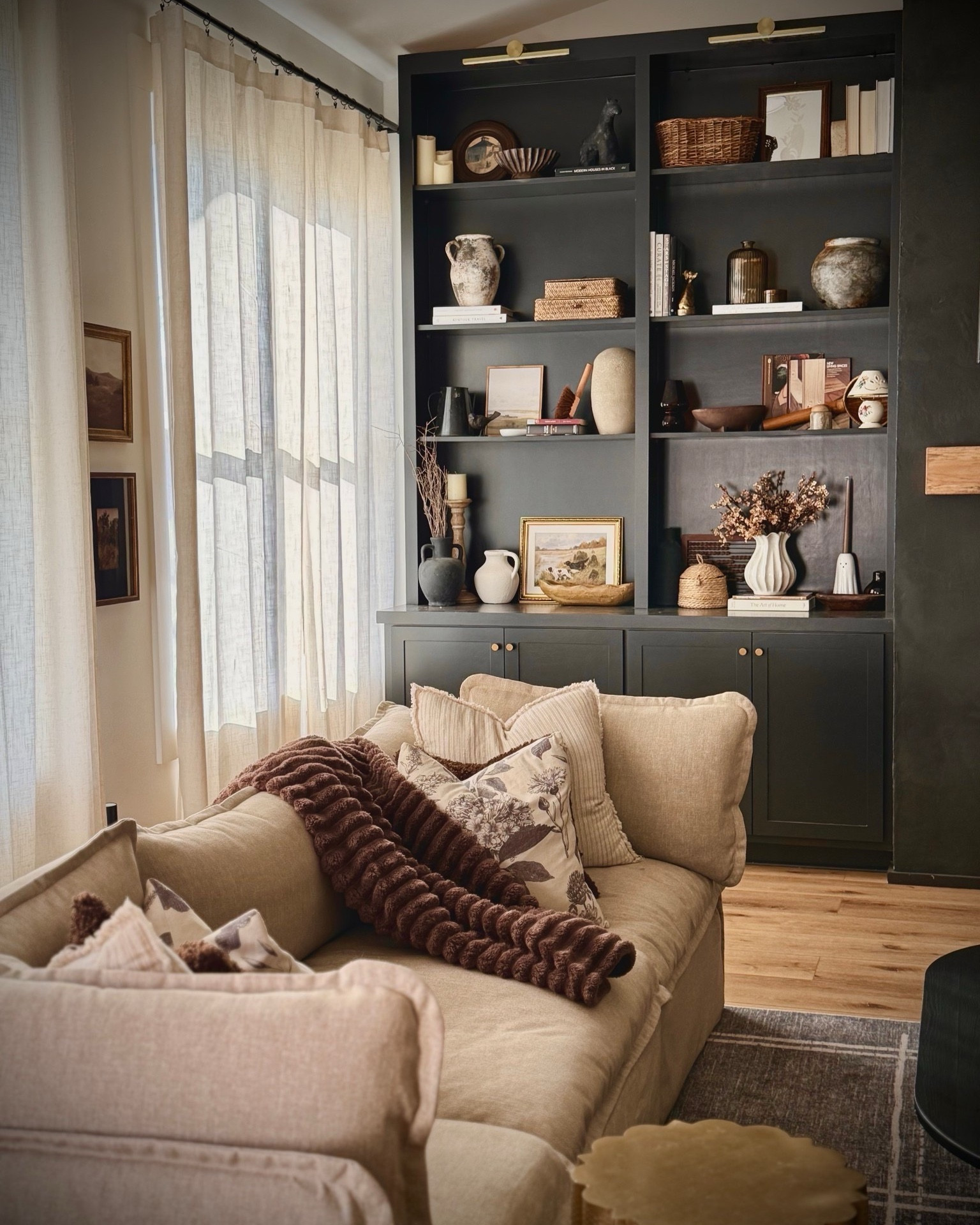 My bookcases are still one of my favorite corners in our entire home. I love being able to switch out the decor depending on the season and holidays.

It’s such an easy way to refresh a space without completely redecorating — just a few new styling pieces, books, or seasonal accents and the whole room feels different. Shelves are one of my favorite places to get creative and layer decor throughout the year.

If you love styling built-in bookcases, shelf decor, and seasonal home styling, this little corner is always evolving.

#LTKSaleAlert #LTKSeasonal #LTKHome