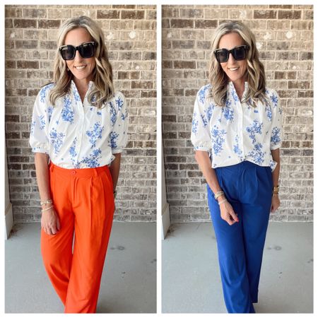 Church ootd // 💙🧡🦅 Amazon trousers - blue and white top -
Several top options linked here 

#LTKover40 #LTKfindsunder50 #LTKstyletip