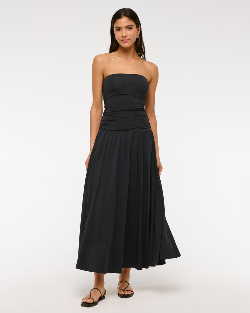 Women's Knit Tube Drop-Waist Maxi Dress | Women's Dresses & Jumpsuits | Abercrombie.com | Abercrombie & Fitch (US)