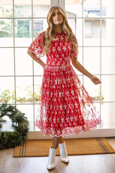 Amelia Dress in Red | Ivy City Co