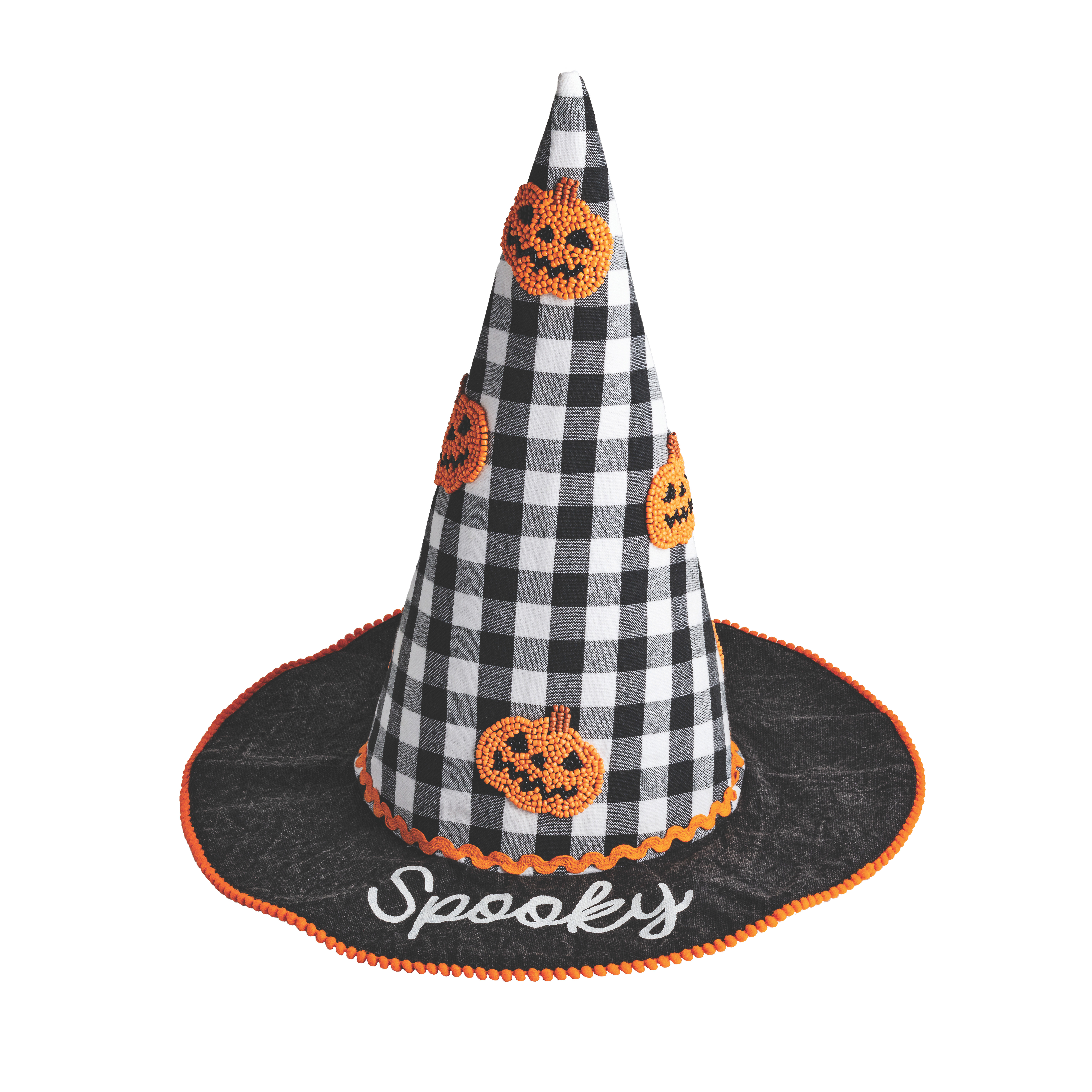 Medium Beaded Witch Hat Sitter | Mud Pie