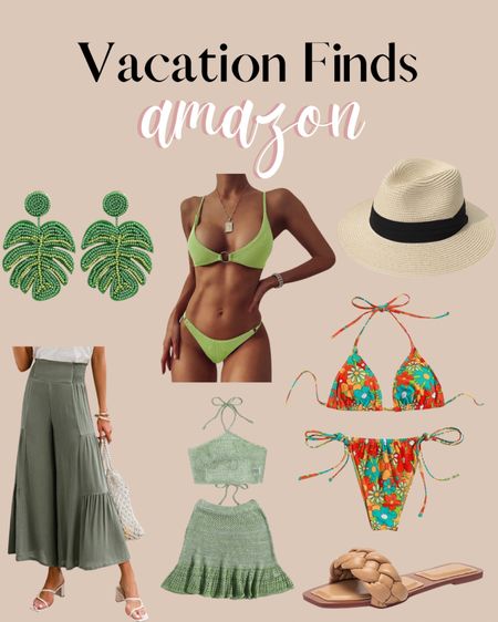 Amazon vacation finds! 
| amazon | vacation | vacation outfit | vacation essentials | travel | amazon travel | one piece swimsuit | amazon vacation | swimsuit | resort | resort wear | Cabo | New Mexico | cruise | spring | summer | traveling | swimsuits | swimwear | swim coverup | matching set | two piece set | tropical | sunglasses | self tanner | sandals | beach | island | Hawaii | island outfits | outfit ideas | amazon style | amazon fashion | Amazon must haves | best of amazon | best of amazon prime | vacation wear | two piece swim | bathing suit | bikini | earrings | beaded earrings | destination wedding | Rattan | wicker | shorts | dress | vacation dress | resort dress | coozie | beach bags | sunscreen | high waisted bikini | #LTKfind 

#LTKswim #LTKSeasonal #LTKtravel