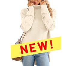 XIEERDUO Sweaters for Women Long Sleeve Chunky Knit Pullover Crewneck Sweatshirts | Amazon (US)