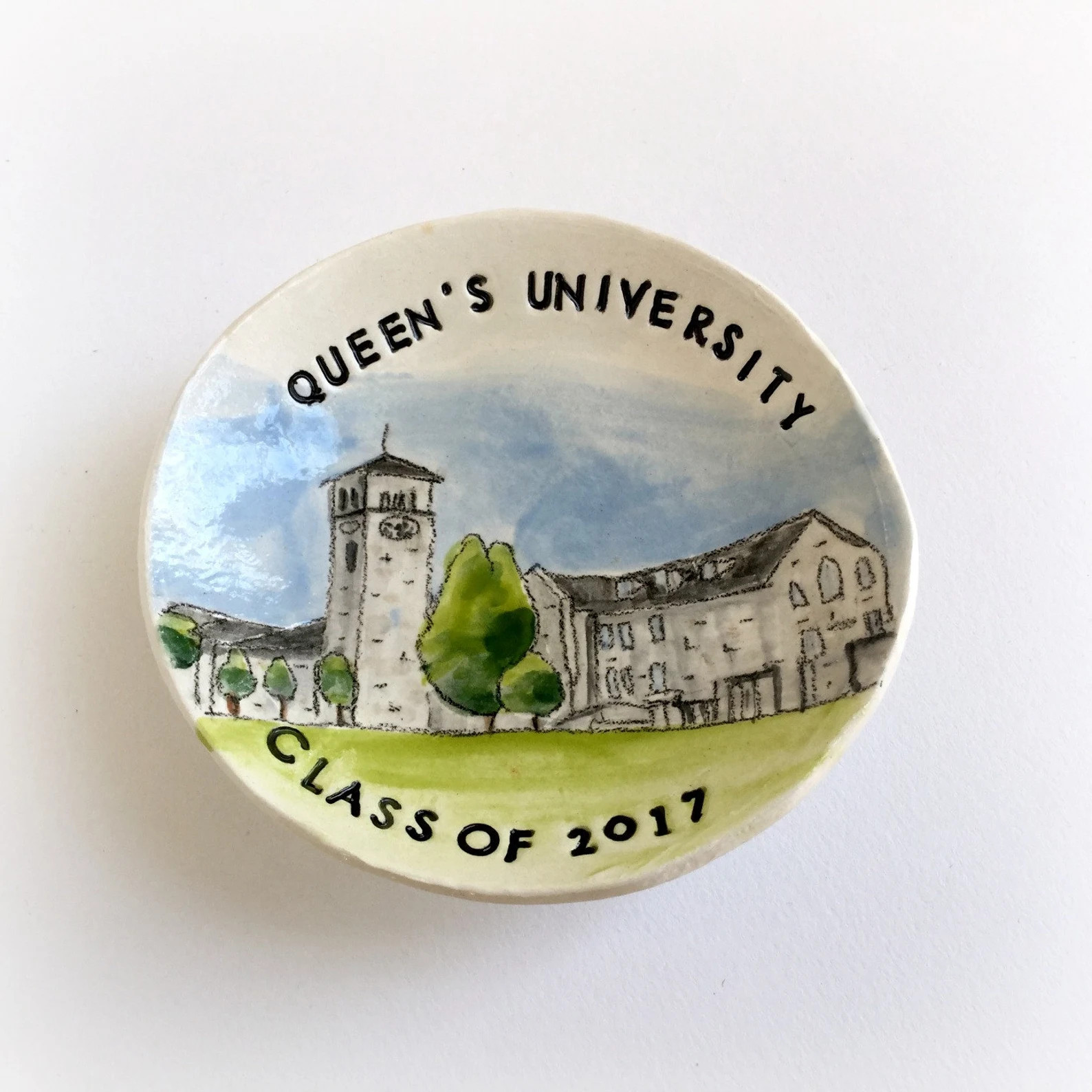 College Graduation Gift for Her Keepsake Ring Holder University Ring Dish Handmade by Cathie Carl... | Etsy (US)
