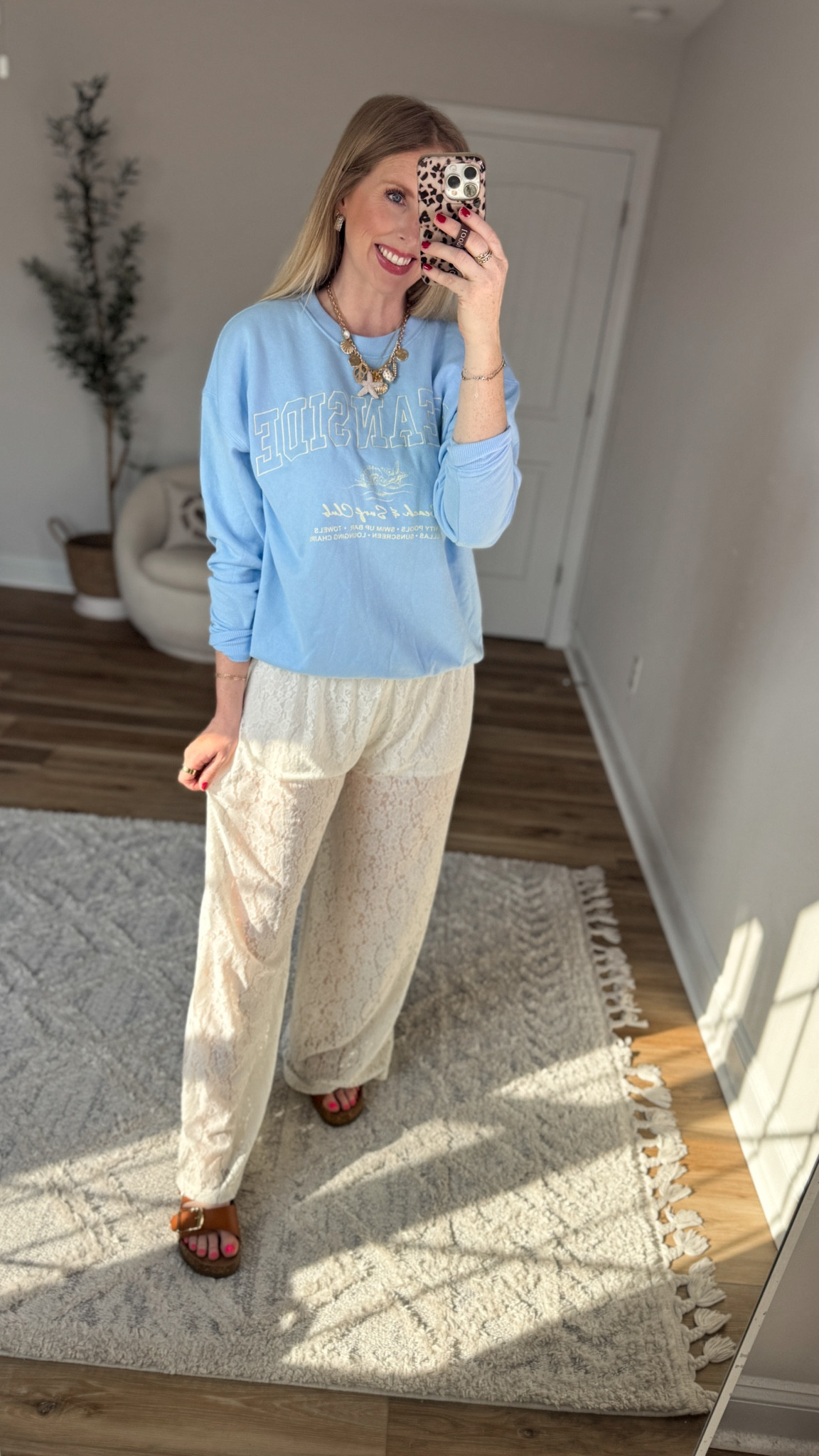 Walmart outfit, lace pants, graphic sweatshirt 

#LTKmomlife #LTKootd