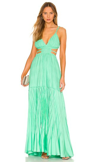 Liz Cutout Dress in Kiwi | Revolve Clothing (Global)