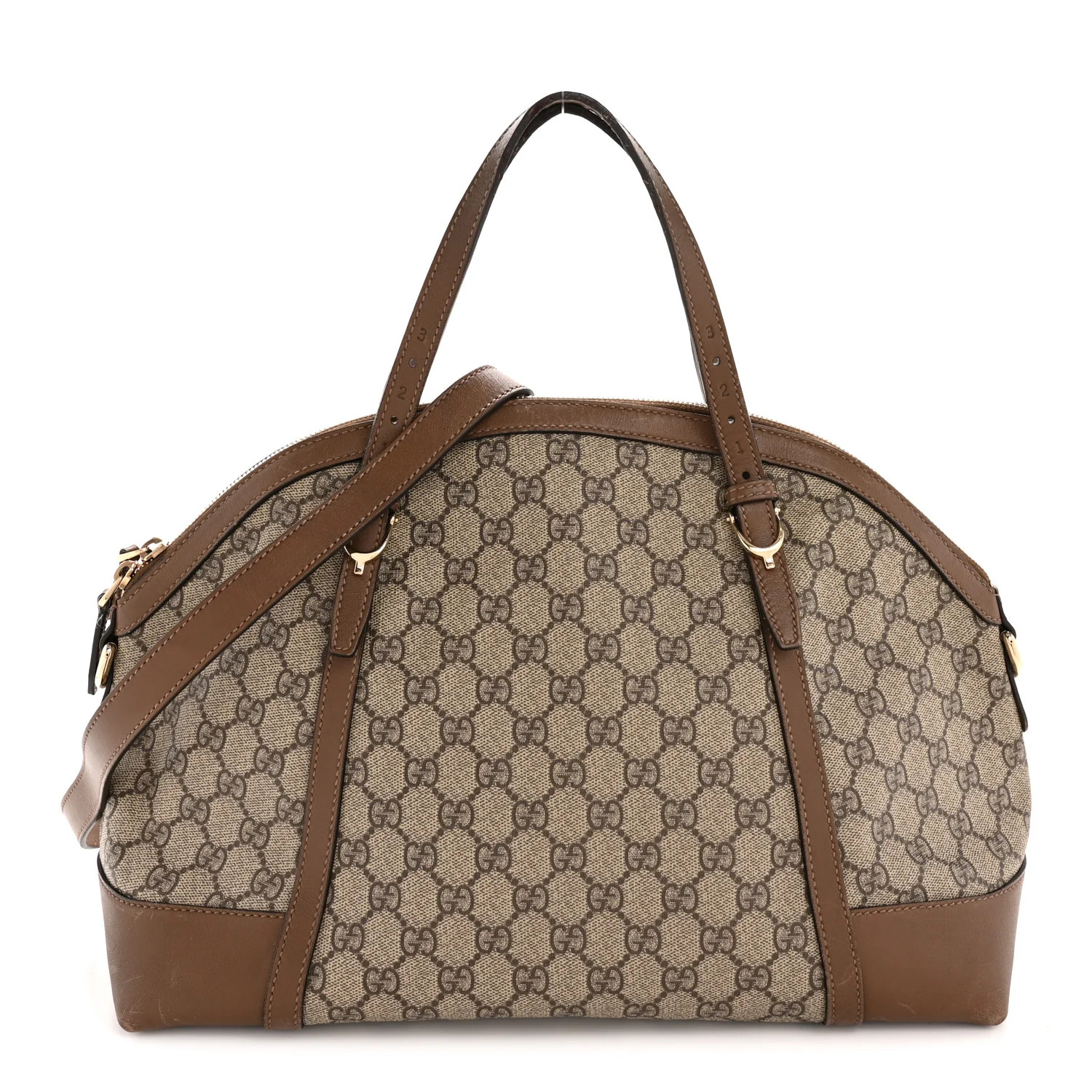 GG Supreme Monogram Medium Nice Top Handle Dome Bag Brown | FASHIONPHILE (US)