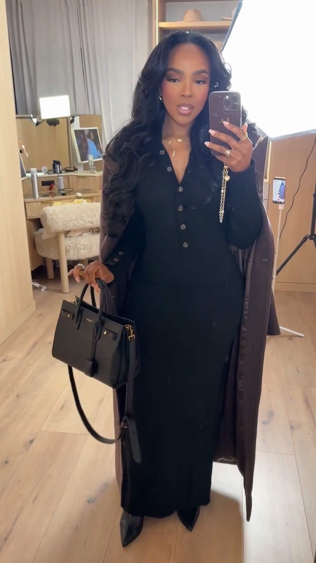 A timeless January-to-Valentine’s look that proves classic pieces are always a cost-per-wear win. A sleek black midi paired with a long neutral coat creates that effortlessly polished vibe you can wear on repeat—workdays, date nights, or elevated everyday moments.

This is the kind of outfit that carries you from winter straight into Valentine’s season without needing a full closet refresh. Style it with boots now, heels later, and the cost per wear just keeps dropping.

Perfect for: January dinners, Valentine’s date nights, work meetings, chic errands, and evening plans.

📏 Sizing:
Dress: Small  

Measurements:
5’4” · 138 lbs · 34D · 27” waist · 40” hips  

Save this post for a timeless winter-to-Valentine’s outfit you’ll keep reaching for.

Black midi dress styling, winter date night outfit, Valentine’s Day outfit ideas, classic neutral layering, elevated everyday look, long coat outfit, chic winter wardrobe staples.

Follow me on Instagram and YouTube @kirasfashionfinds



#LTKValentine #LTKvlog