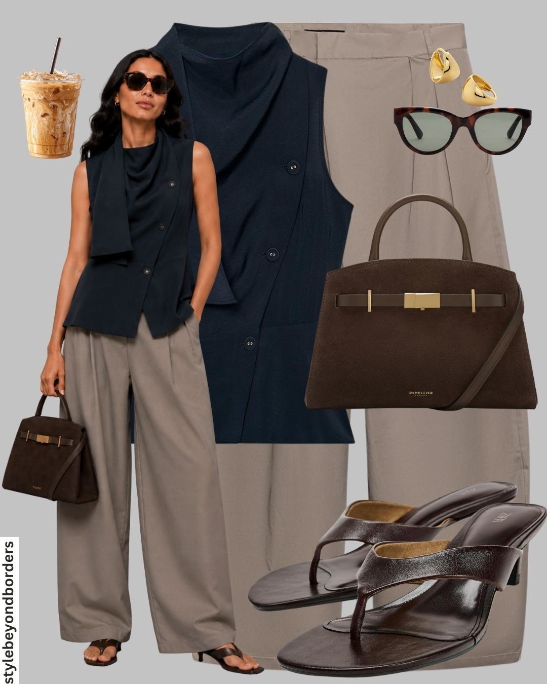 Chic outfit styling🦋🤎

Tags:blue top, summer top, brown trousers,chic look, white button down shirt, khaki trousers, embroidered bag, jelly sandals, chic look, summer outfit, holiday outfit, eurosummer outfit, zara

#LTKautumn #LTKstyletip #LTKworkwear