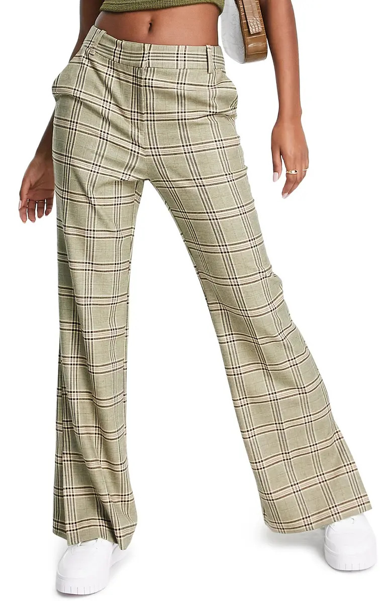 Plaid Flare Suit Trousers | Nordstrom
