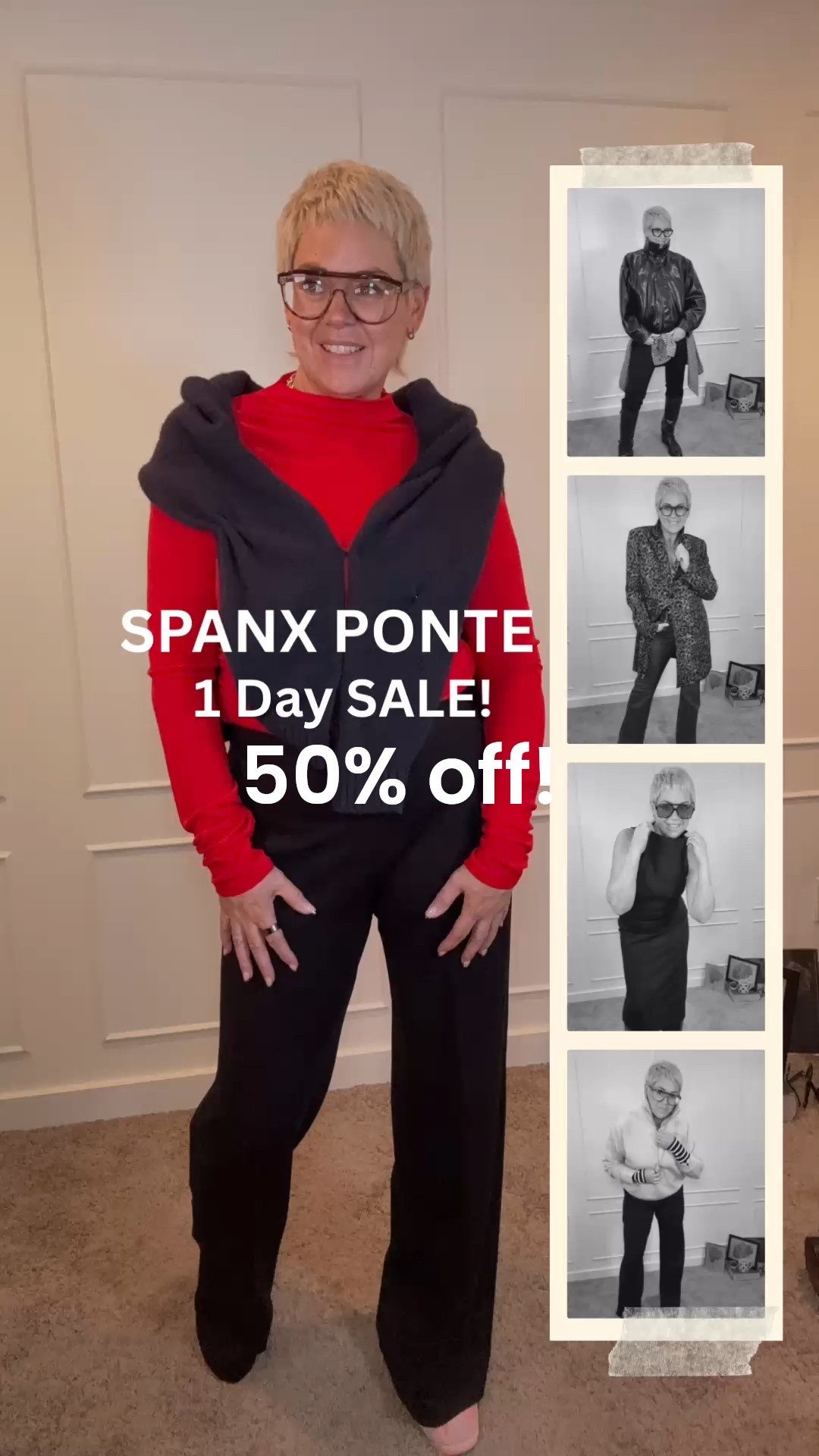 One day sale is ALMOST OVER!! 
@spanx #spanxpartner

#LTKsale #LTKover50style #LTKmidsize