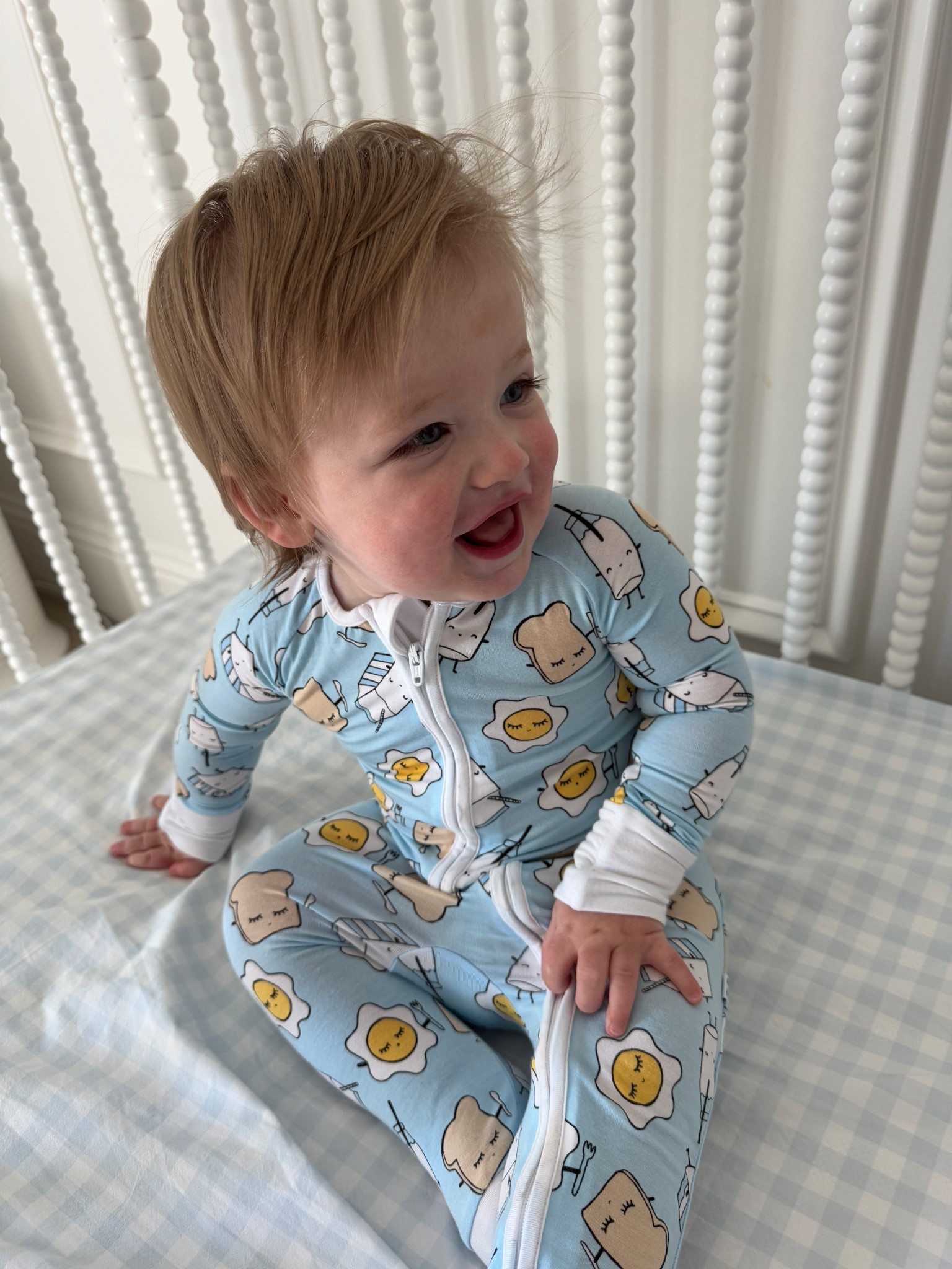 Little Sleepies baby pajamas. Baby 2 Way Zipper pjs available in size premie-3T. Gingham Crib Sheet and Convertible Crib on sale for 20% off. 

#LTKSaleAlert #LTKKids #LTKBaby