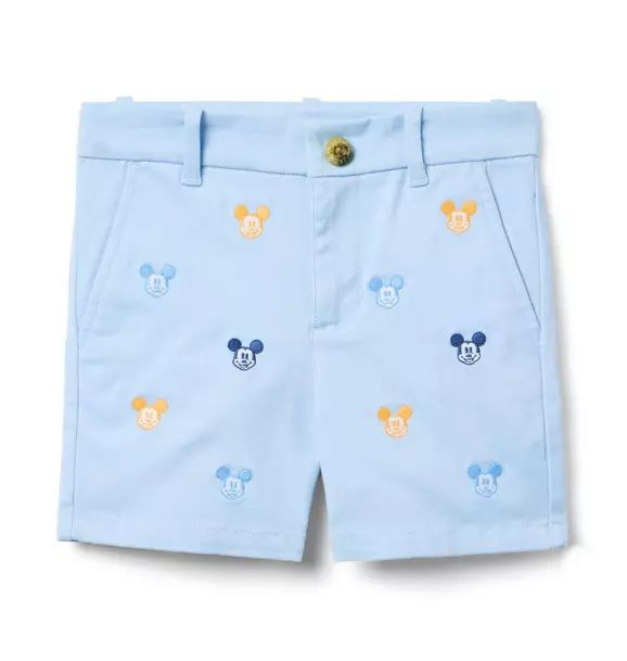 Disney Mickey Mouse Embroidered Twill Short | Janie and Jack