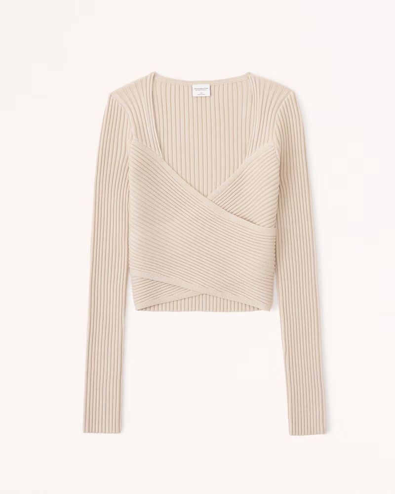 LuxeLoft Slim Wrap Sweater | Abercrombie & Fitch (UK)