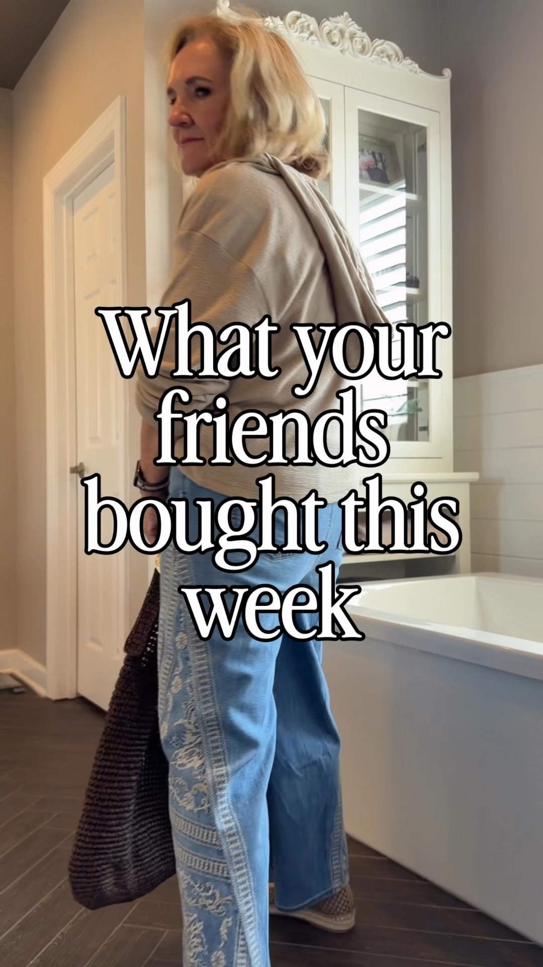 Top sellers this week! What did you miss? Your friends are snatching them up! 
Drawstring embellished jeans size 1.0
Hoodie size medium 
Satin blouse medium petite 
Green eyekercgem jeans 8 petite 
Blue floral dress size 8
Pink floral size 8 
White swing blouse size medium 
Khaki pants size 8
White performance poplin blouse size small 
Twill jacket medium petite 
Striped tee medium 
Ecru wide leg cropped jeans 28 
Mocha premium denim on sale one more day! Size 29 and I cut about 3” off the bottom 
Pink cashmere sweater medium 

#LTKOver40 #LTKPetite #LTKSaleAlert