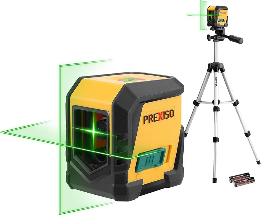 PREXISO Laser Level with Tripod, 65Ft Self Leveling Cross Line Laser Level, Green Line leveler To... | Amazon (US)