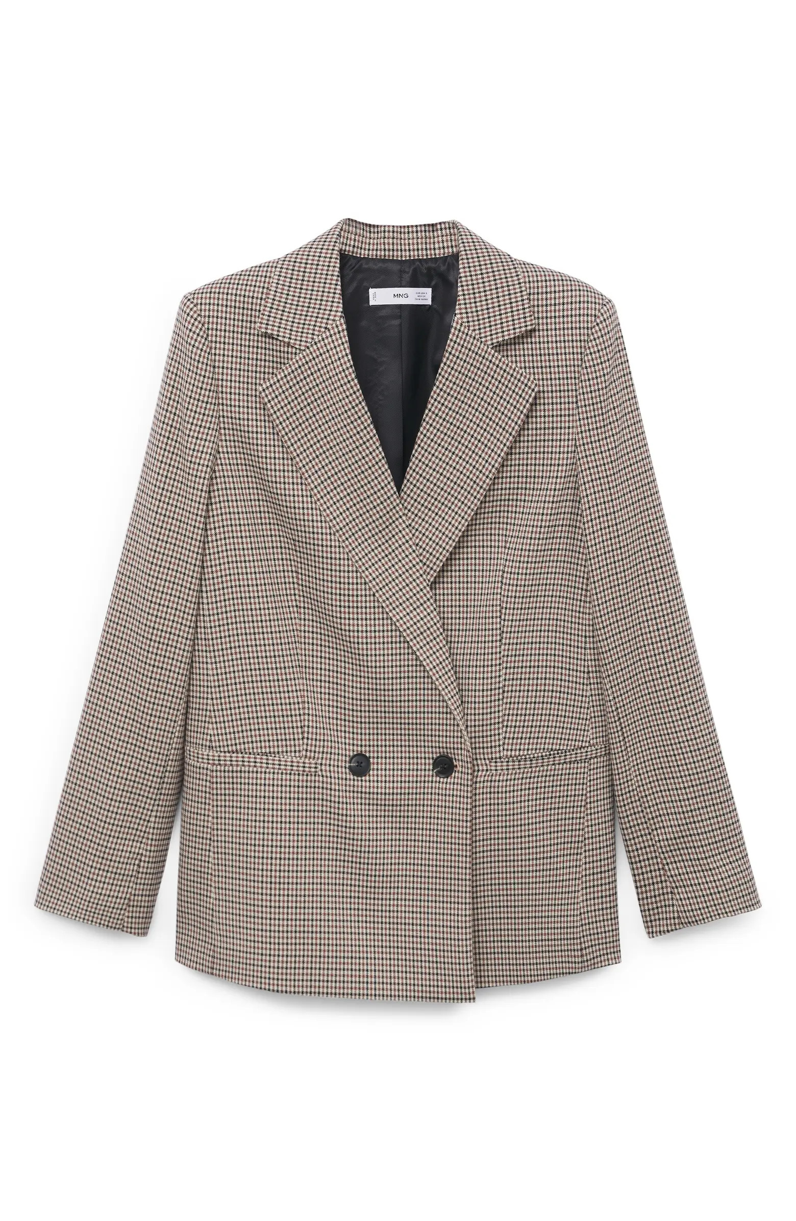 MANGO Check Blazer | Nordstrom | Nordstrom