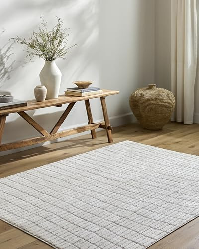 Livabliss x Our PNW Home Cascade Minimalist Striped Area Rug, 7'10" x 10', Ivory/Light Brown | Amazon (US)