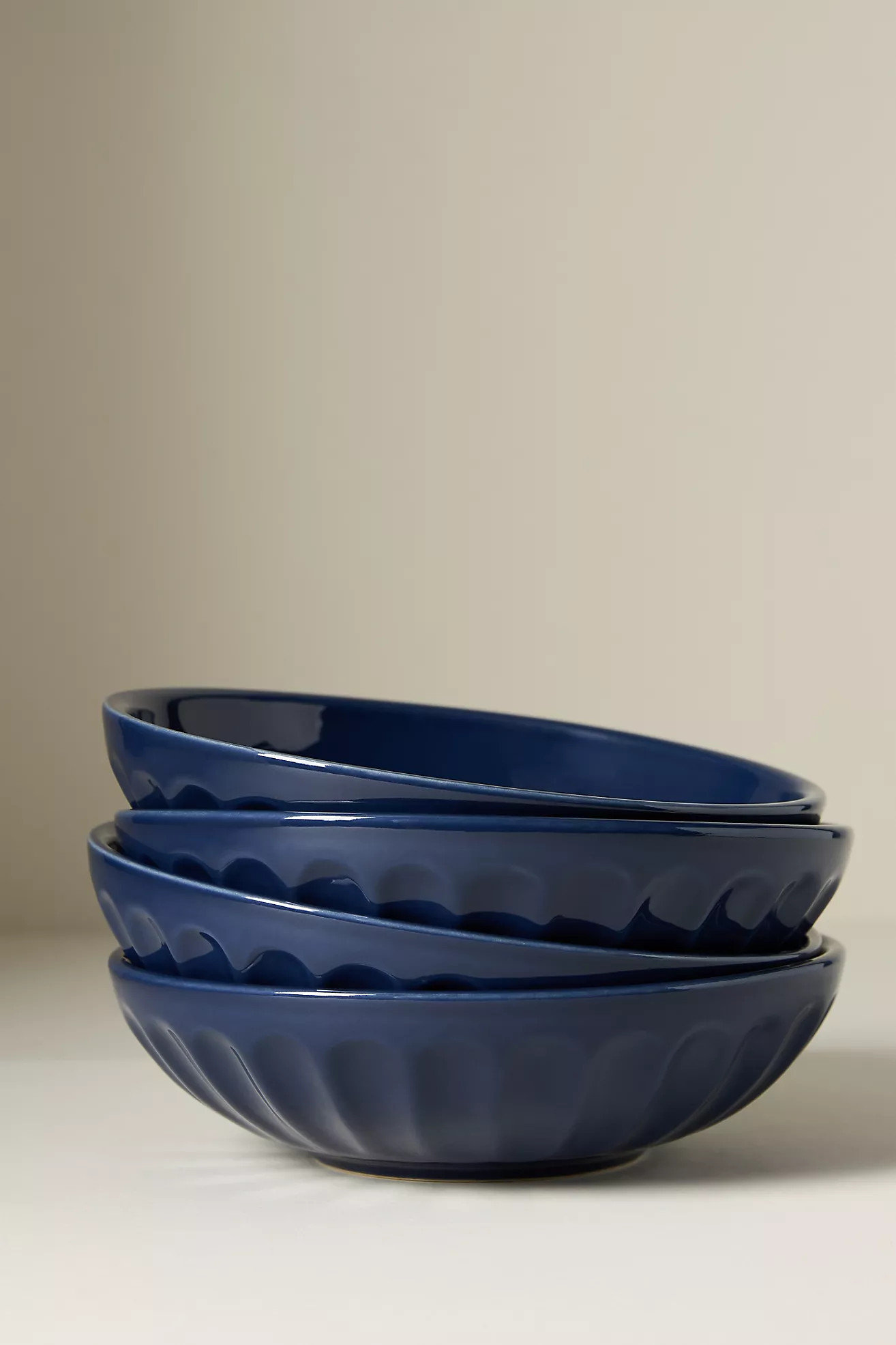 The Latte Stoneware Pasta Bowls, Set of 4: Amelie Edition | Anthropologie (US)