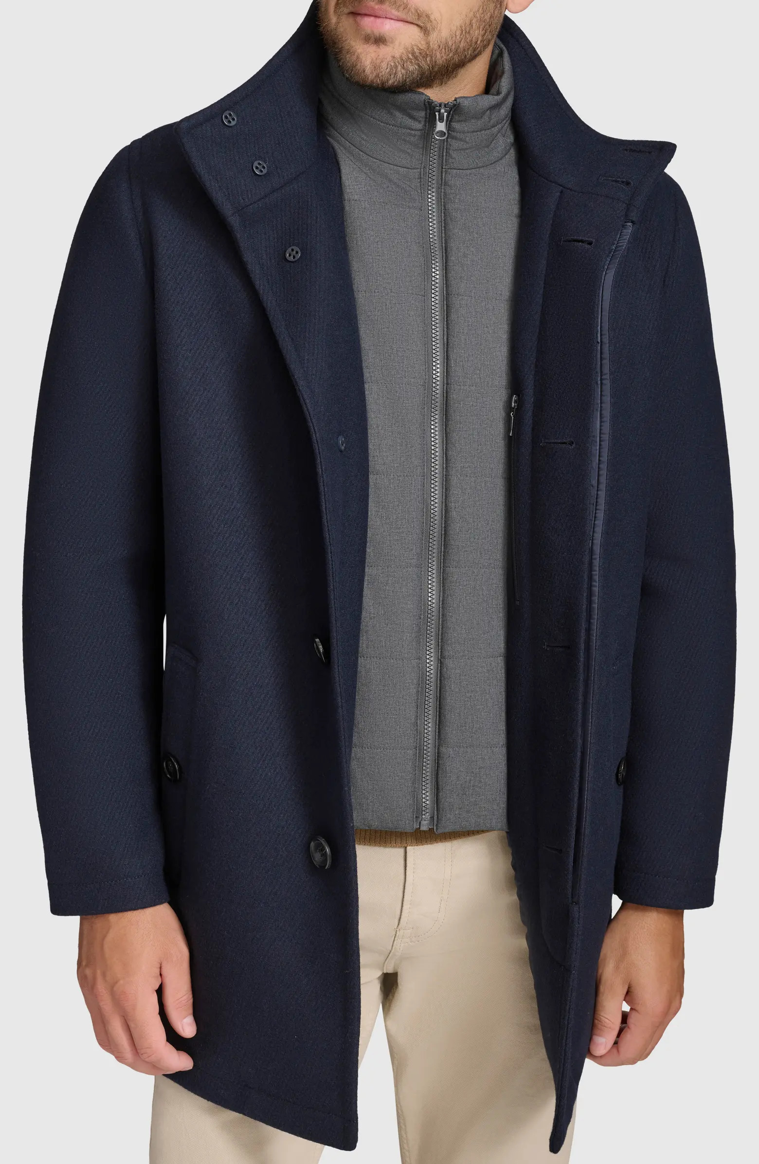 Wool Blend Twill Car Coat | Nordstrom
