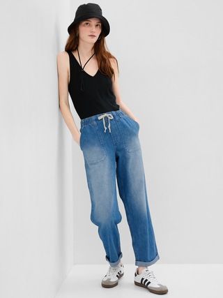 Mid Rise Easy Pull-On Jeans | Gap (US)